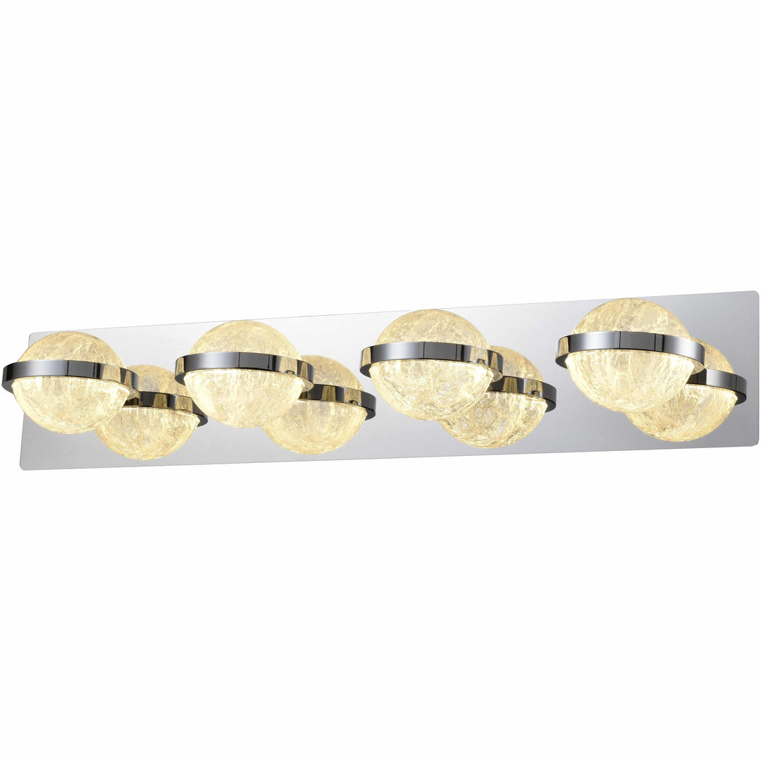 Chrome vanity light, by Maple, for bathroom