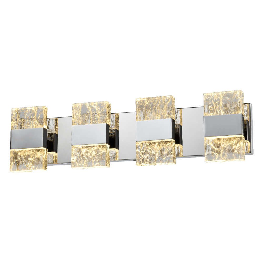 Chrome vanity light, by Maple, for bathroom