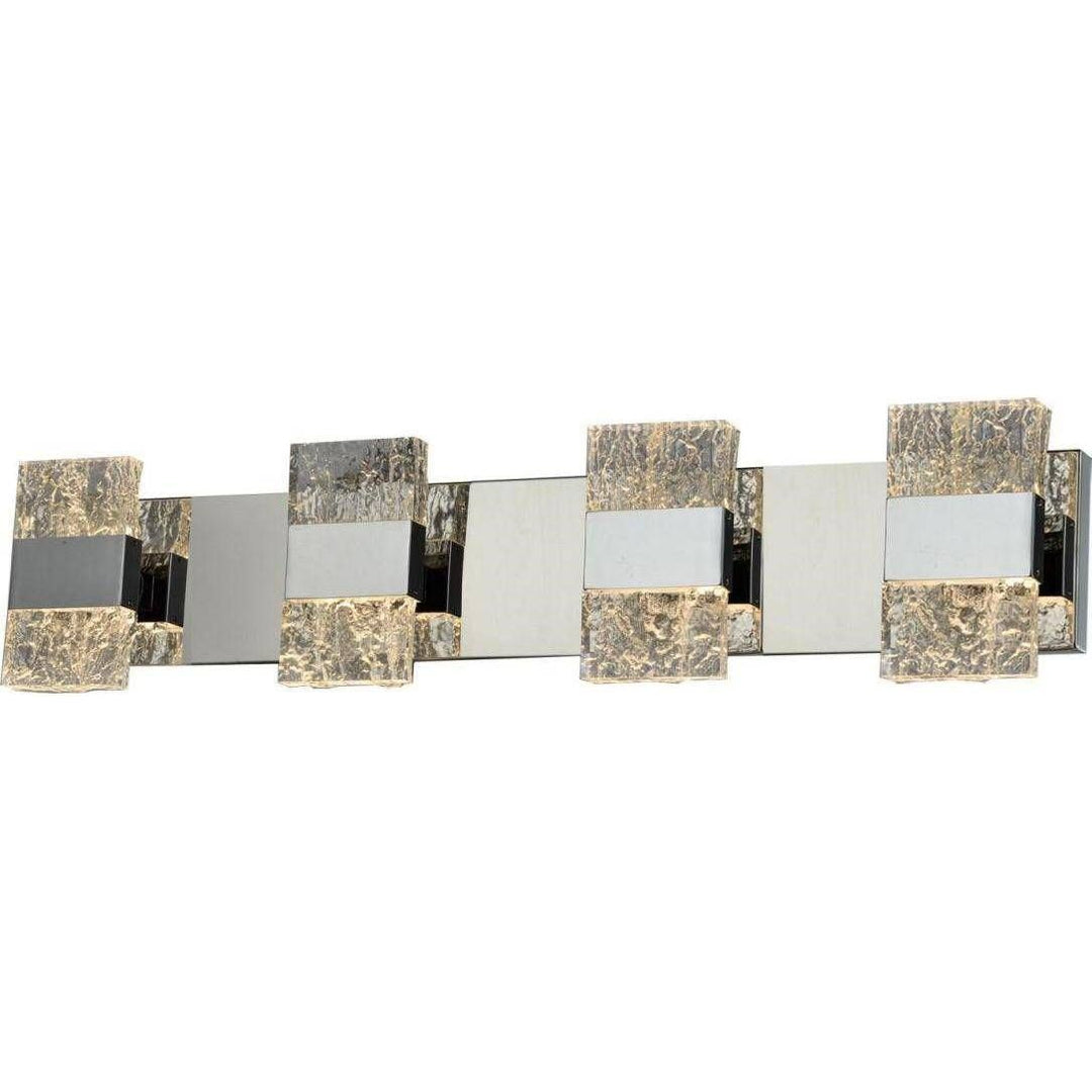 Chrome vanity light, by Maple, for bathroom