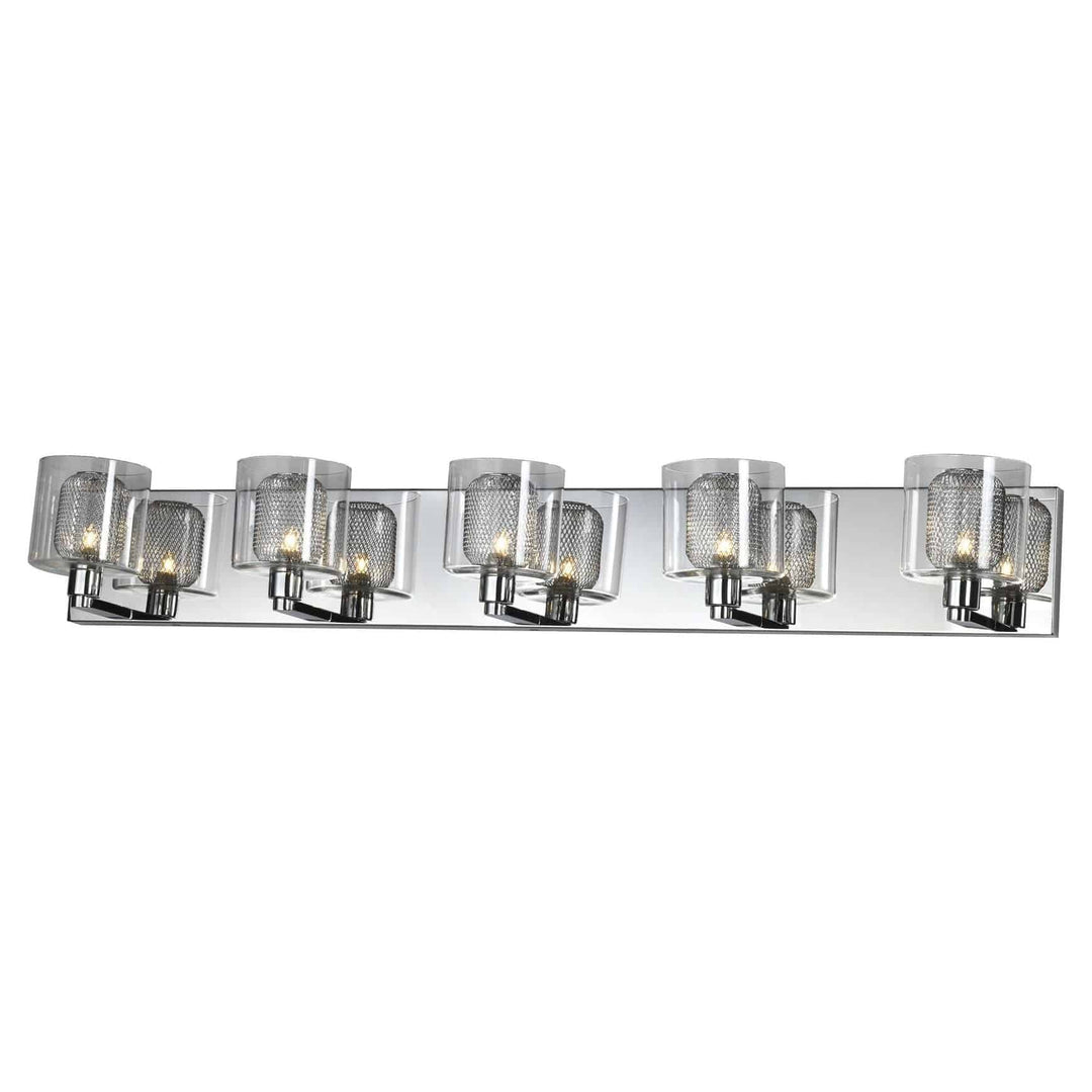 Chrome vanity light, by Maple, for bathroom