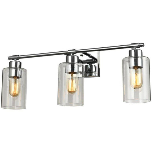 Chrome finish vanity light, by Maple, for bathroom