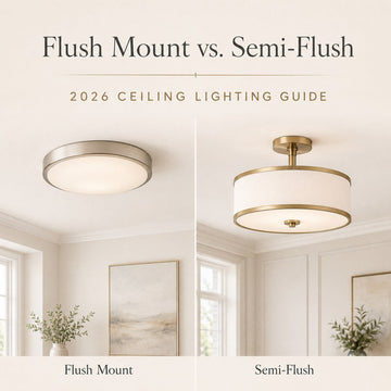 Flush Mount vs. Semi-Flush: 2026 Ceiling Lighting Guide