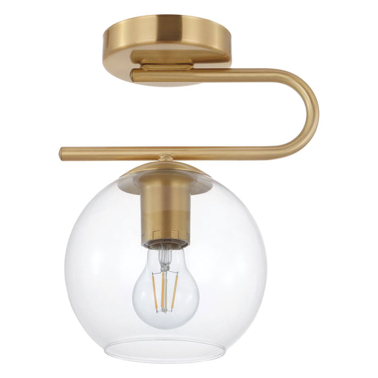 Flush-mount ceiling light, by EGLO, for hallway, bedroom, or entryway