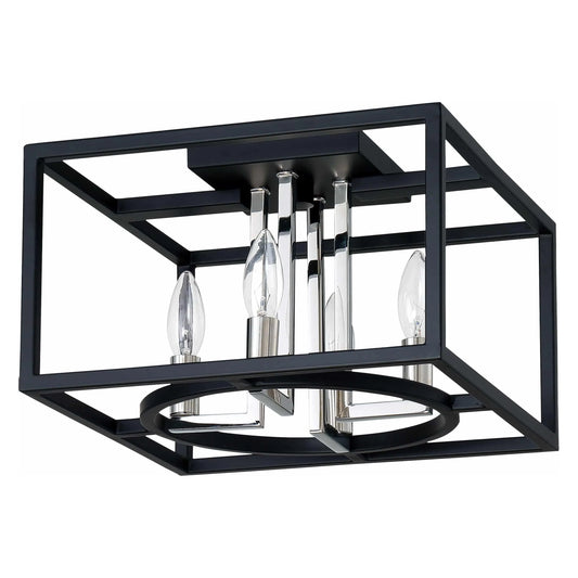 Flush-mount ceiling light, by EGLO, for hallway, bedroom, or entryway
