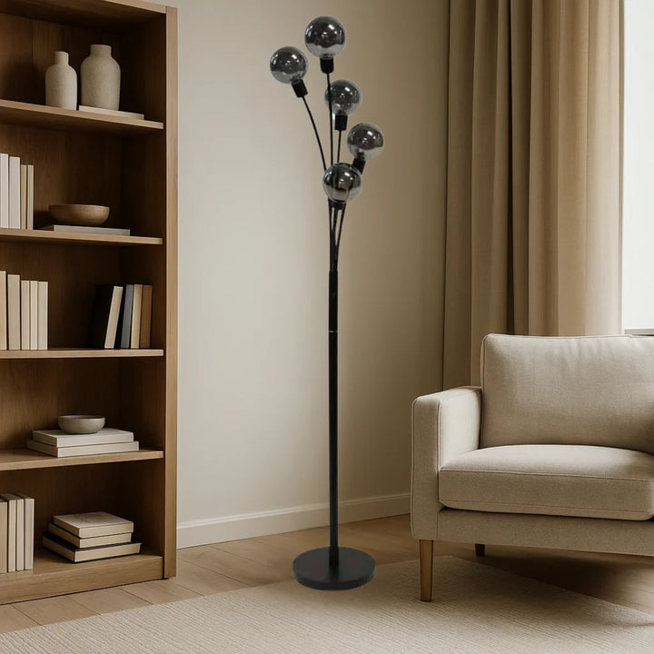 Black light fixture, by Dainolite, angled view