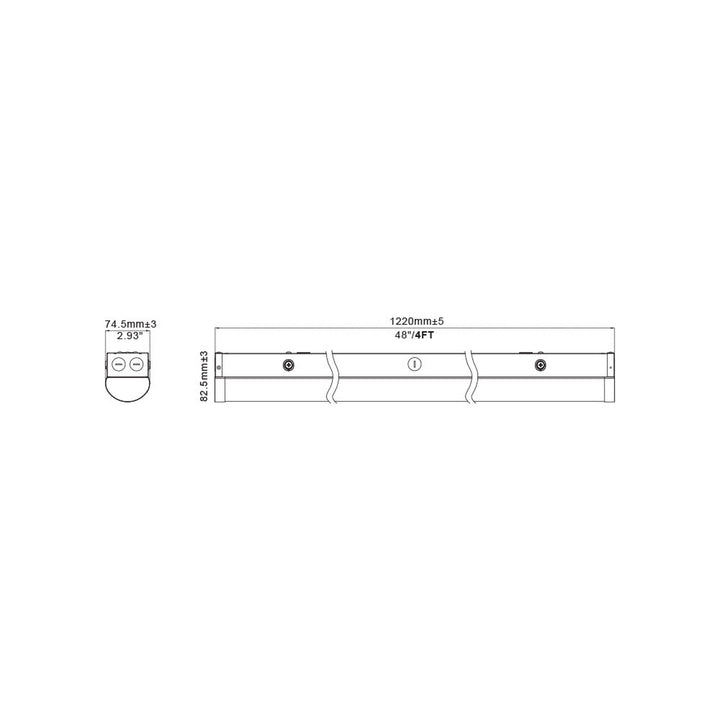 CL-IND-ST1-4FT-40W-5CCT-WH