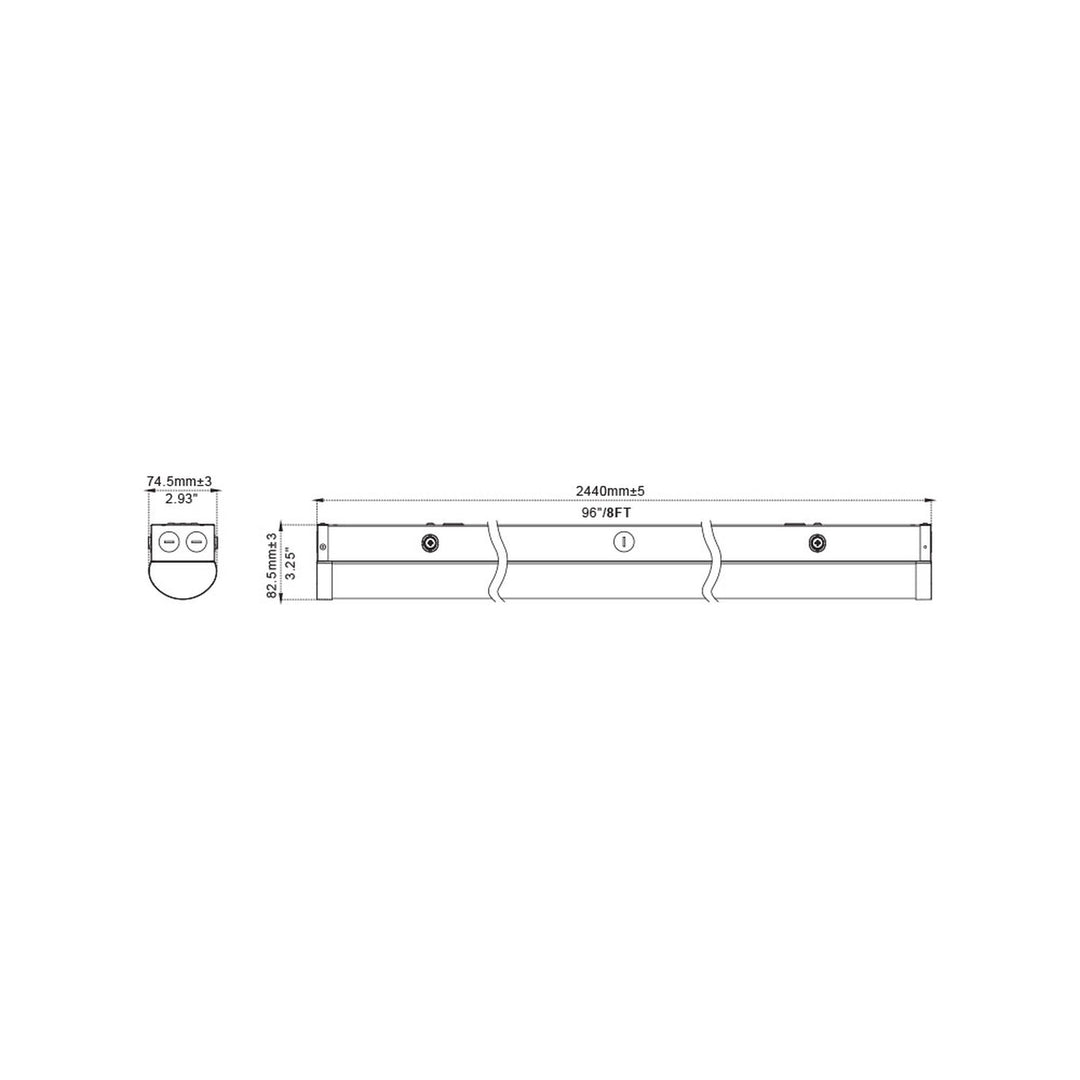 CL-IND-ST1-8FT-80W-5CCT-WH