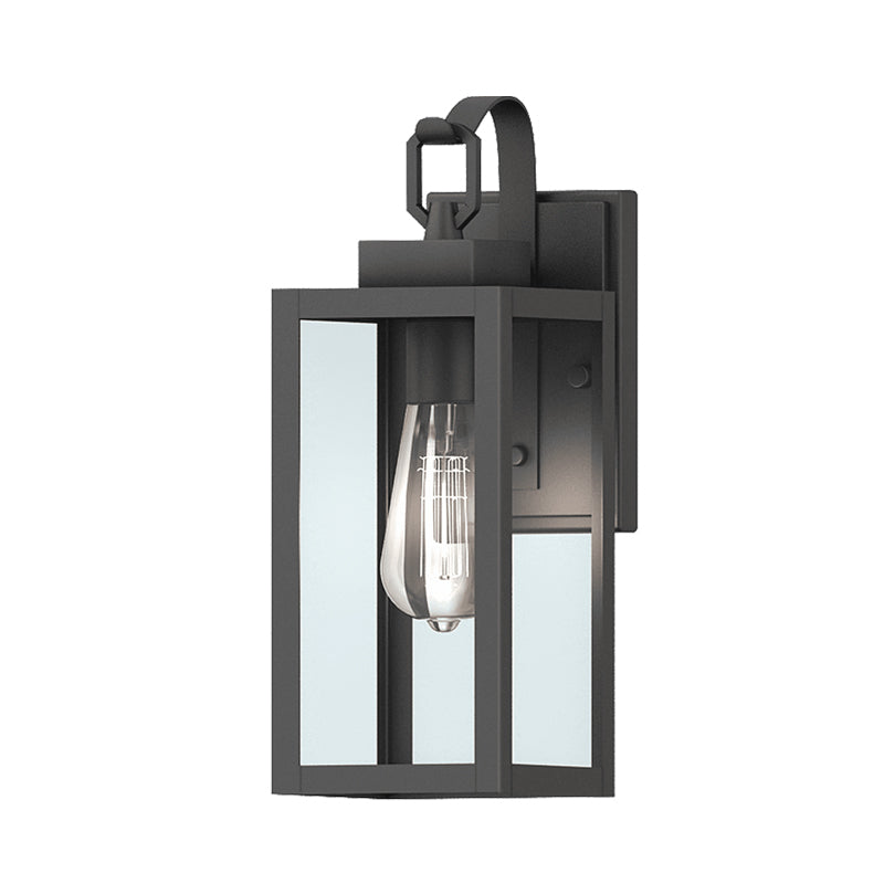 Black wall sconce, by Votatec, for hallway or living room
