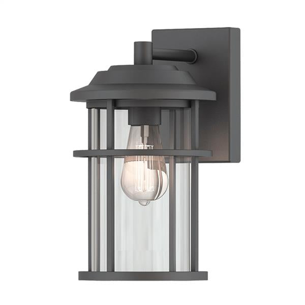 Black wall sconce, by Votatec, for hallway or living room