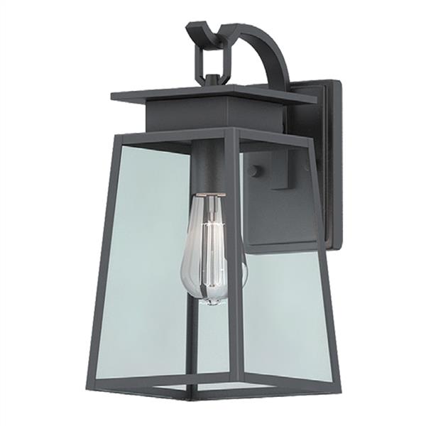 Black wall sconce, by Votatec, for hallway or living room