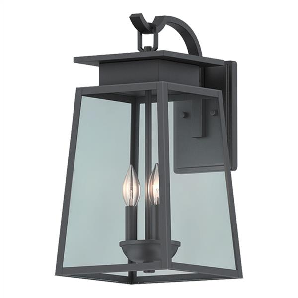 Black wall sconce, by Votatec, for hallway or living room
