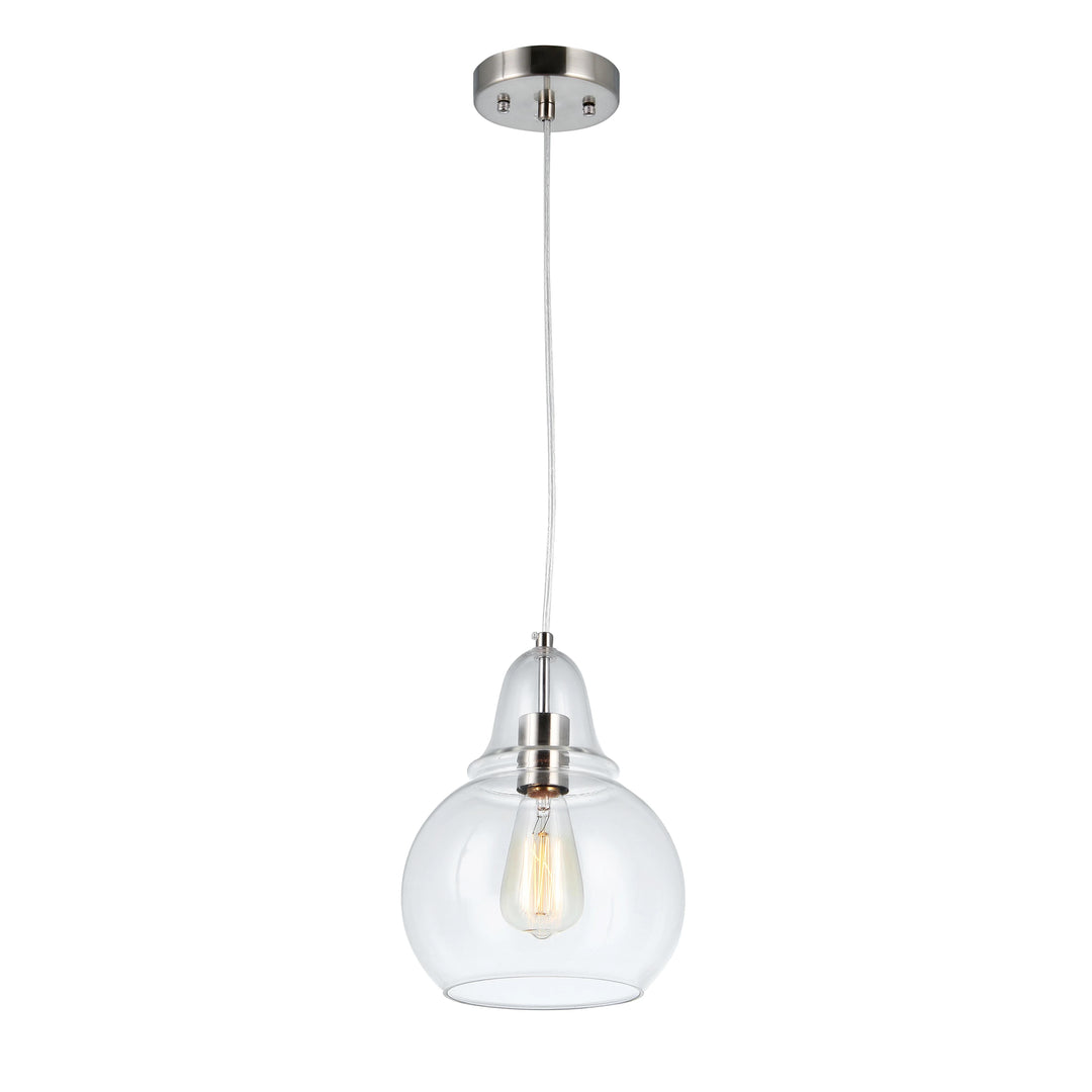 Iron & glass pendant light, by Maple, for kitchen island or dining