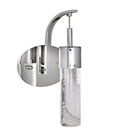 Chrome finish wall sconce, by Maple, for hallway or living room