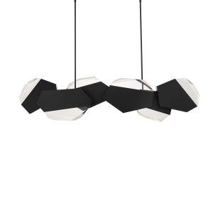 Black island pendant, by Schonbek, for kitchen island or dining