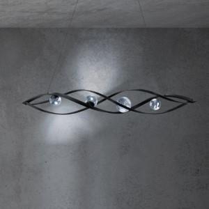 Black island pendant, by Schonbek, for kitchen island or dining