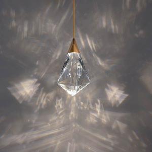 Aged brass pendant light, by Schonbek, for kitchen island or dining