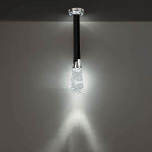 Polished nickel pendant light, by Schonbek, for kitchen island or dining