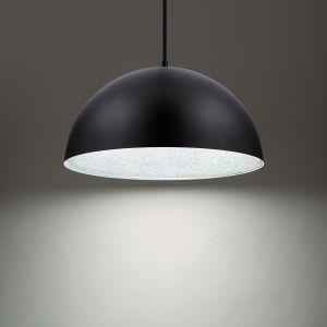 Black pendant light, by Schonbek, for kitchen island or dining