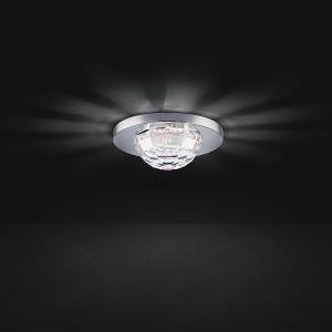 Polished chrome recessed light, by Schonbek