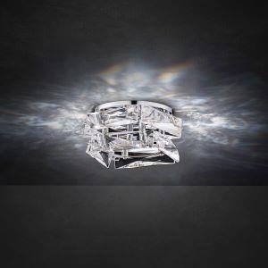 Polished chrome recessed light, by Schonbek