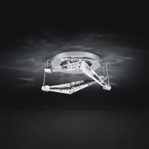 Polished chrome recessed light, by Schonbek
