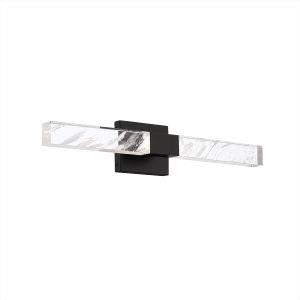 Black wall sconce, by Schonbek, for hallway or living room