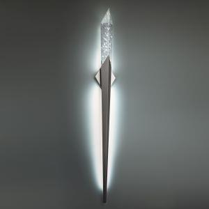 Antique nickel wall sconce, by Schonbek, for hallway or living room