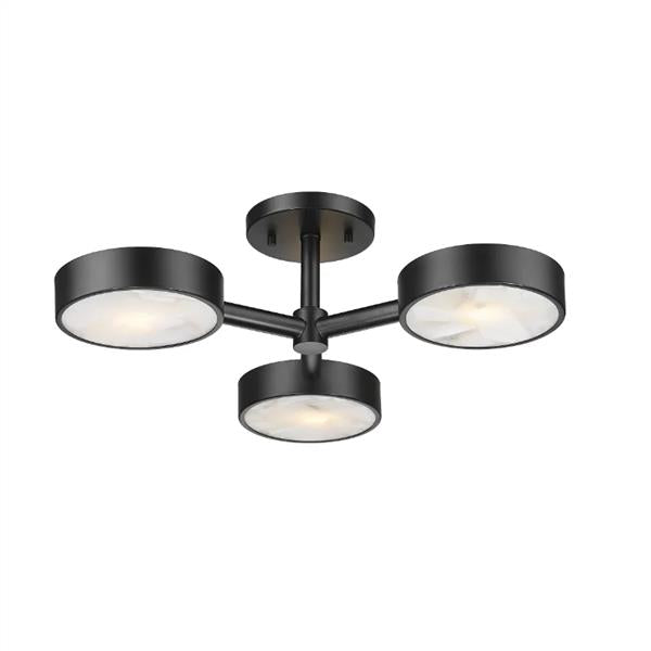 Flush-mount ceiling light, by Moderno, for hallway, bedroom, or entryway