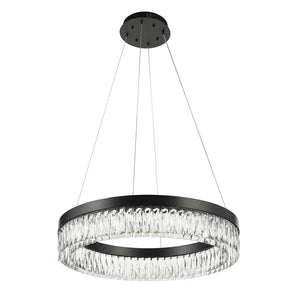 Black chandelier, by Maple, close-up