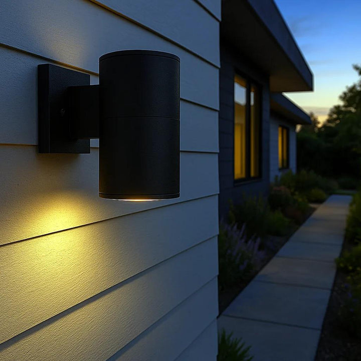 Wall sconce, by Myth Realm, for hallway or living room, angled view