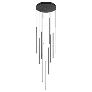 Black pendant light, by Maple, for kitchen island or dining