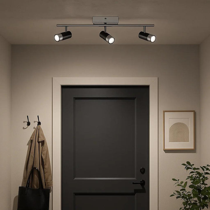Track light, by EGLO, for kitchen or studio, angled view