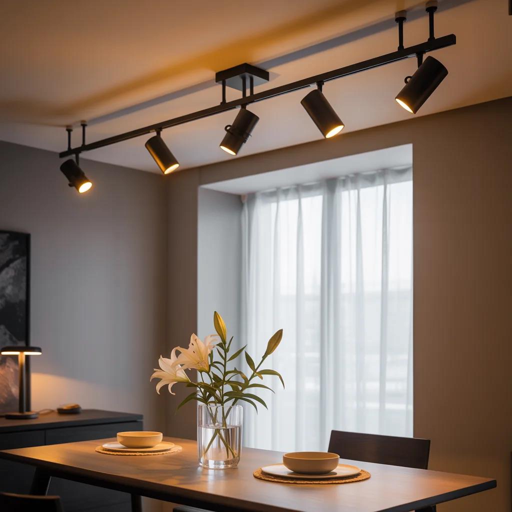 Track light, by Cano Light, for kitchen or studio, angled view