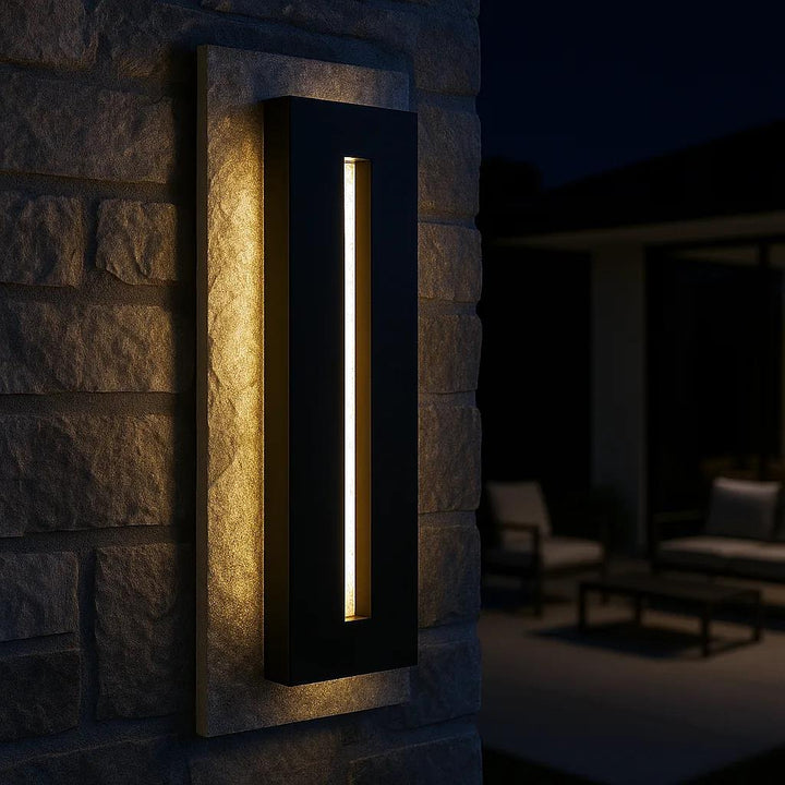 Wall sconce, by Quoizel, for hallway or living room, angled view
