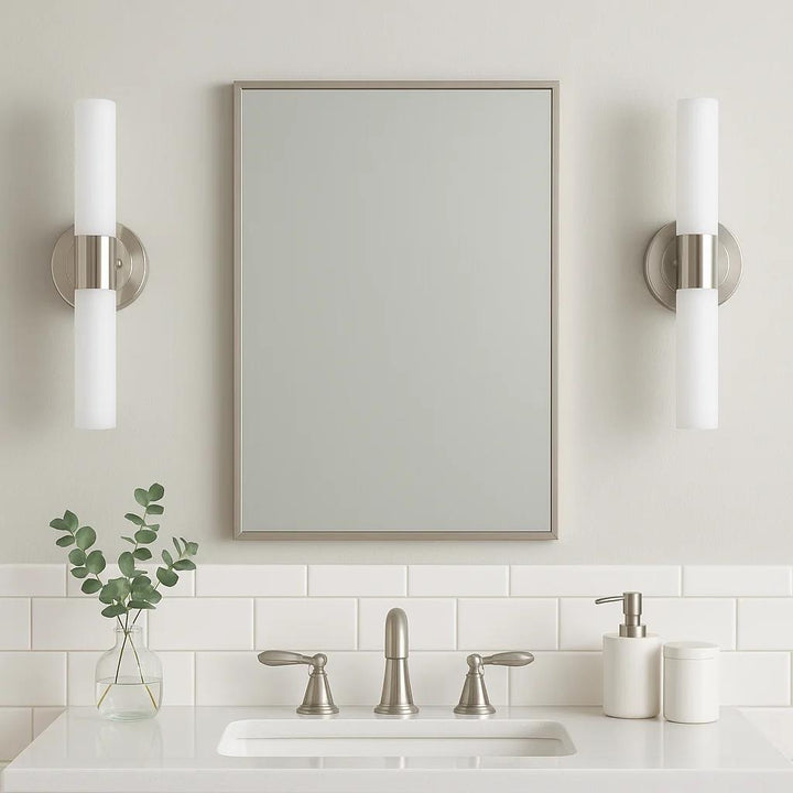 Bath bar, by ET2, for bathroom, angled view