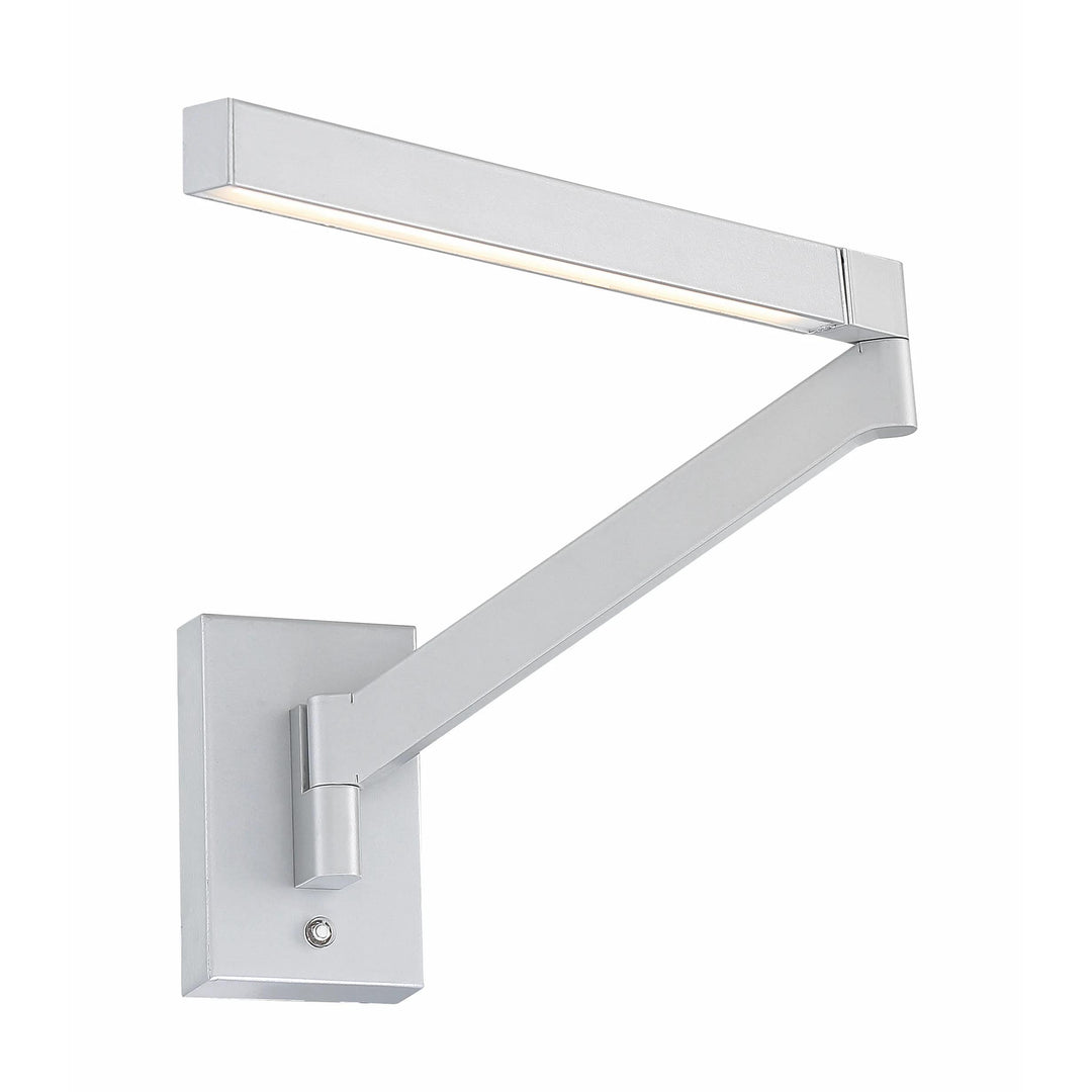 Titanium finish wall sconce, by Modern Forms, for hallway or living room