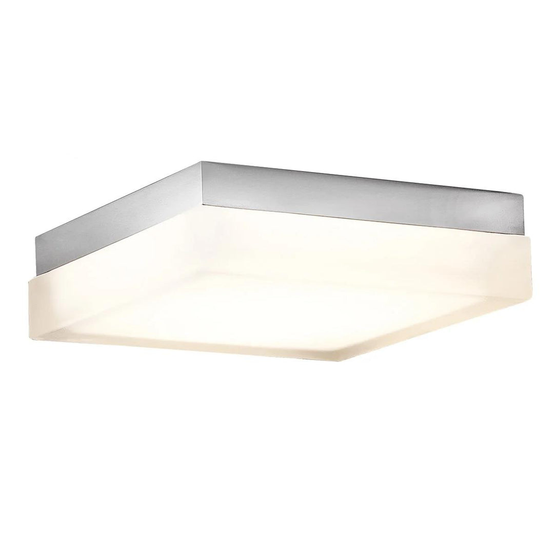 Titanium finish flush-mount ceiling light, by Modern Forms, for hallway, bedroom, or entryway