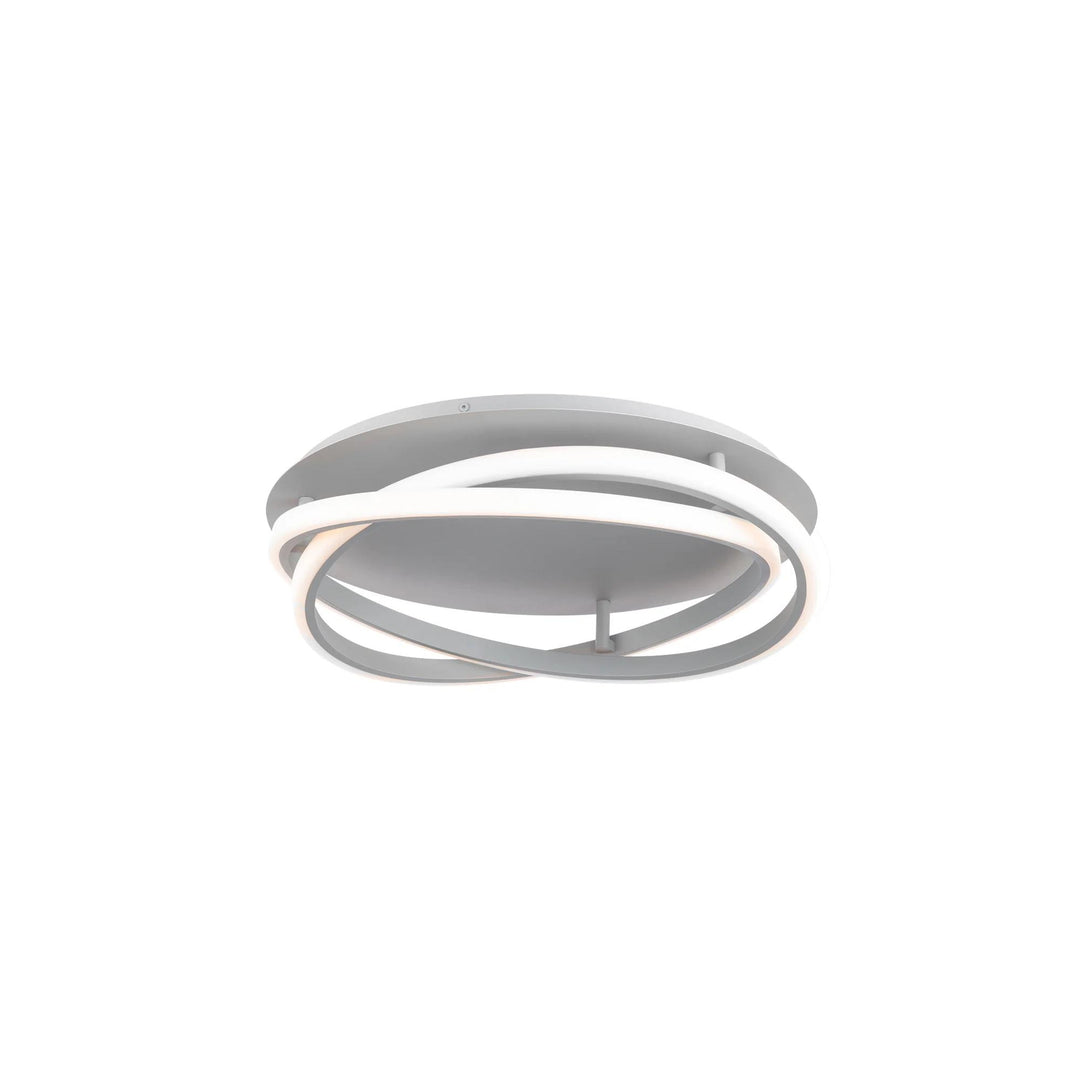 Titanium finish flush-mount ceiling light, by Modern Forms, for hallway, bedroom, or entryway