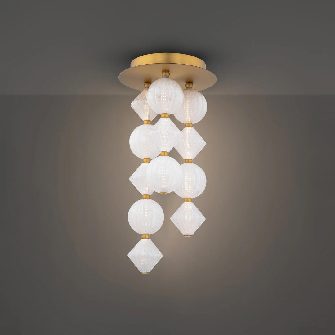 Black finish flush-mount ceiling light, by Modern Forms, for hallway, bedroom, or entryway