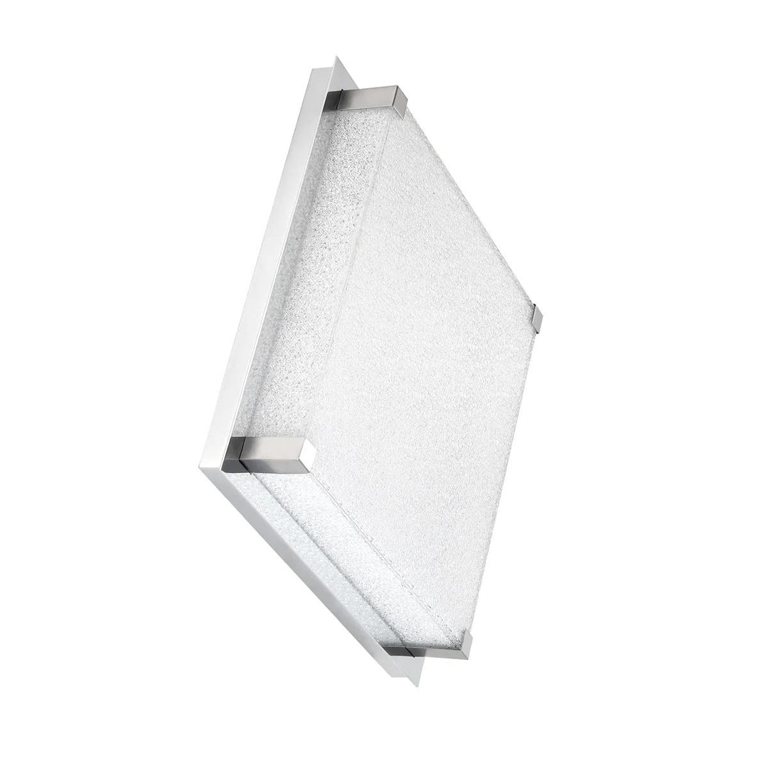 Chrome finish flush-mount ceiling light, by Modern Forms, for hallway, bedroom, or entryway