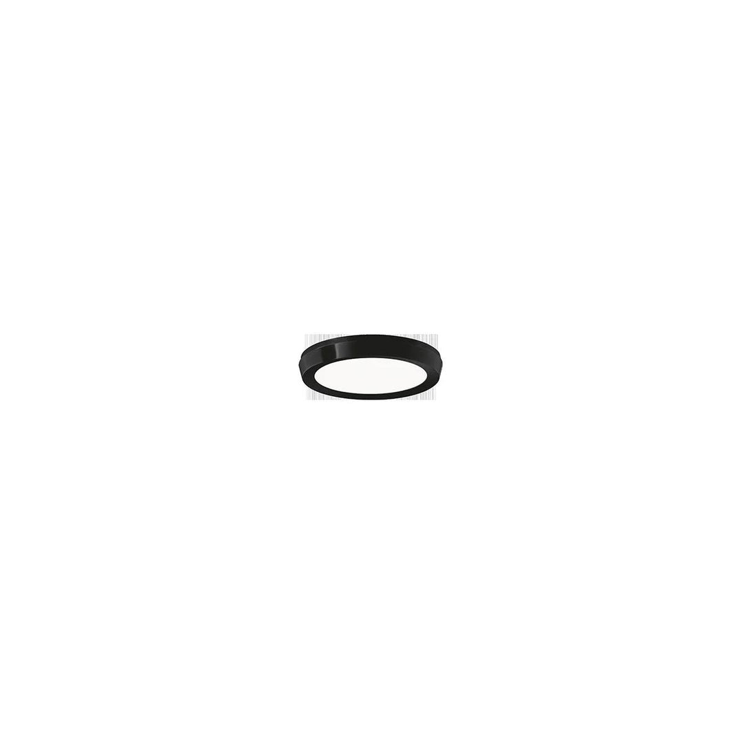 Black finish flush-mount ceiling light, by Modern Forms, for hallway, bedroom, or entryway