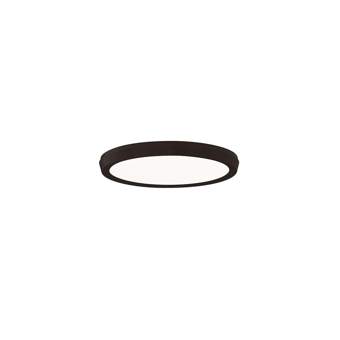 Black finish flush-mount ceiling light, by Modern Forms, for hallway, bedroom, or entryway