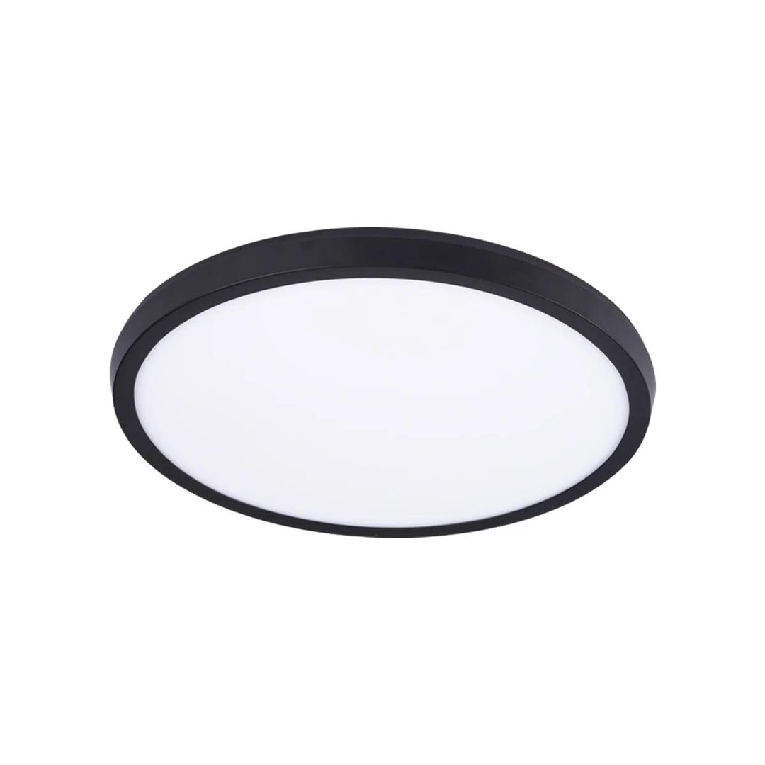 Black finish flush-mount ceiling light, by Modern Forms, for hallway, bedroom, or entryway