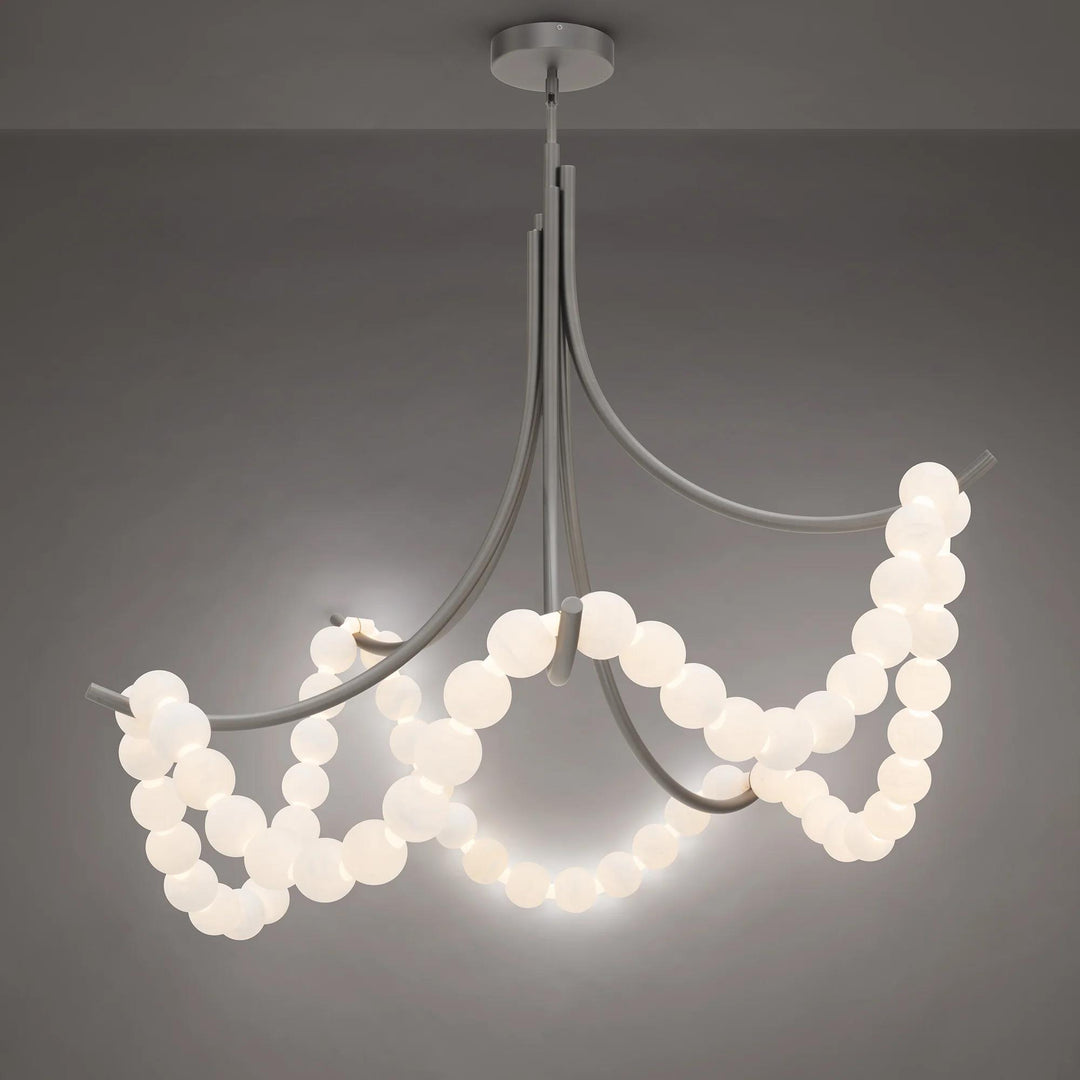 Antique nickel finish flush-mount ceiling light, by Modern Forms, for hallway, bedroom, or entryway