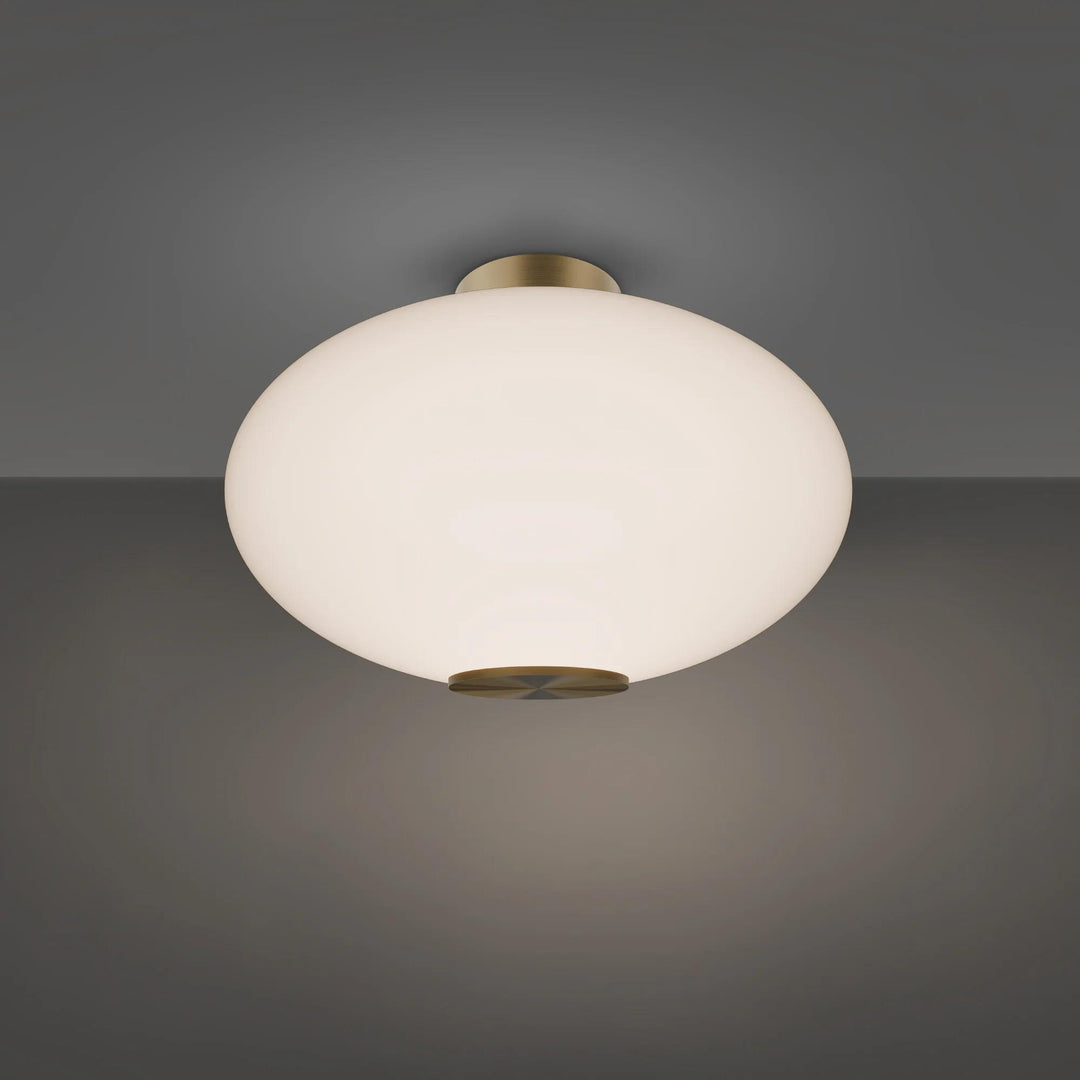 Black finish flush-mount ceiling light, by Modern Forms, for hallway, bedroom, or entryway