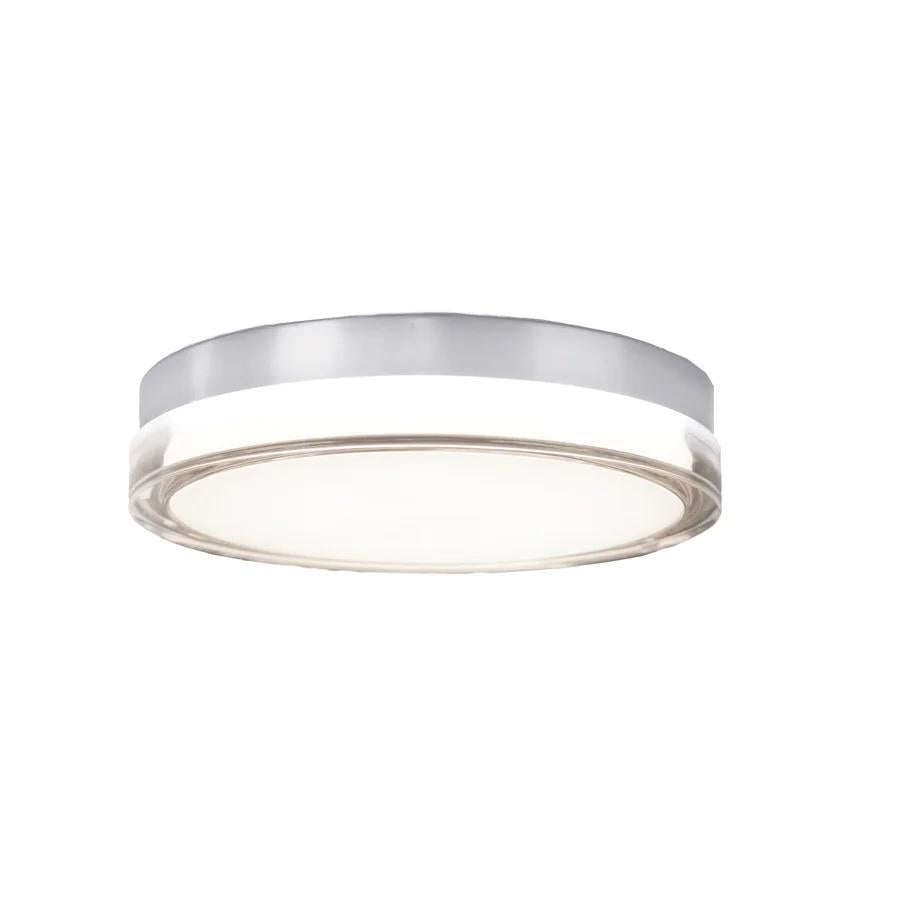 Stainless steel finish ceiling light, by Modern Forms, for hallway, bedroom, or entryway