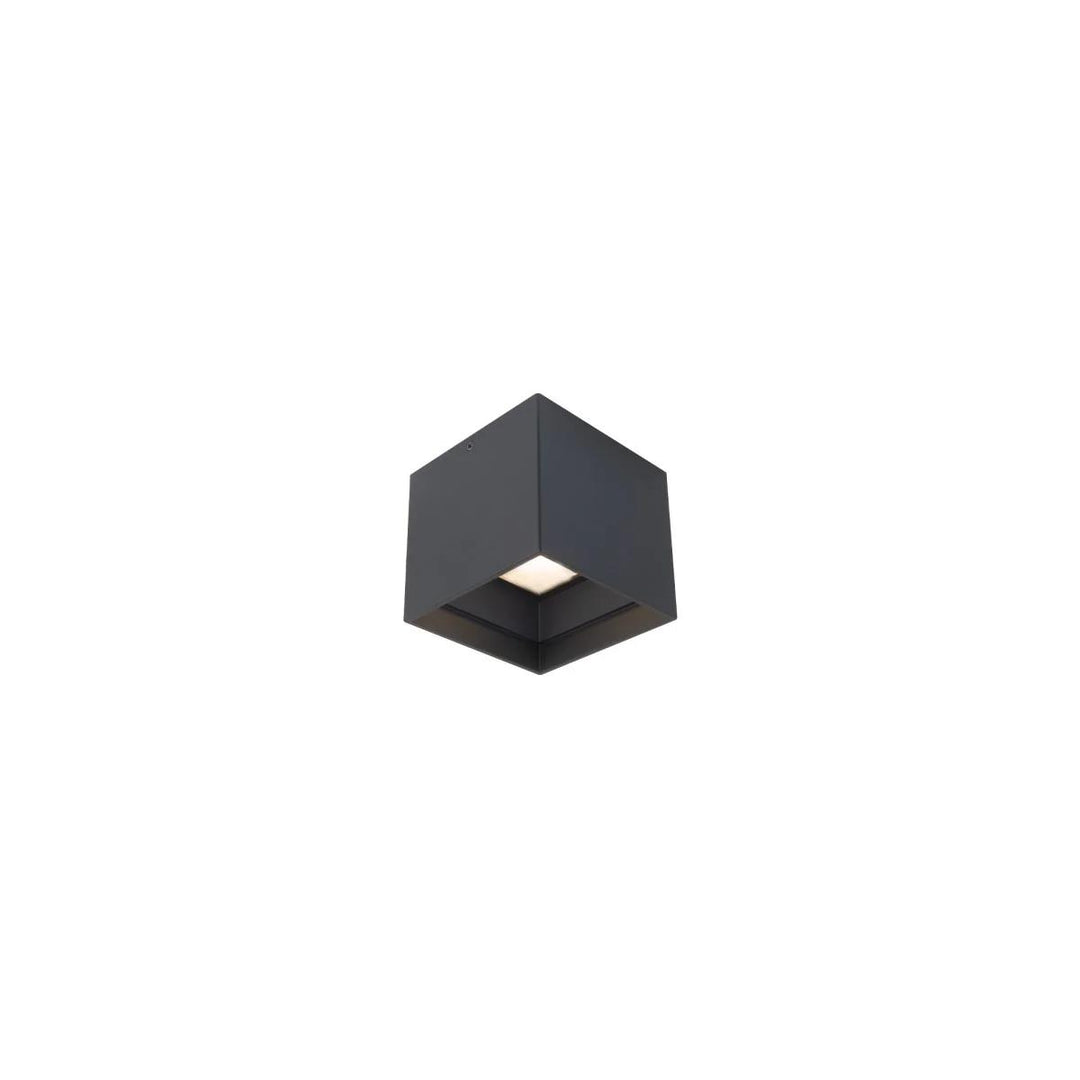 Black finish ceiling light, by Modern Forms, for hallway, bedroom, or entryway