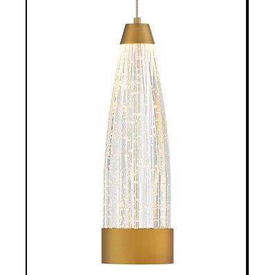 Aged brass finish pendant light, by Modern Forms, for kitchen island or dining