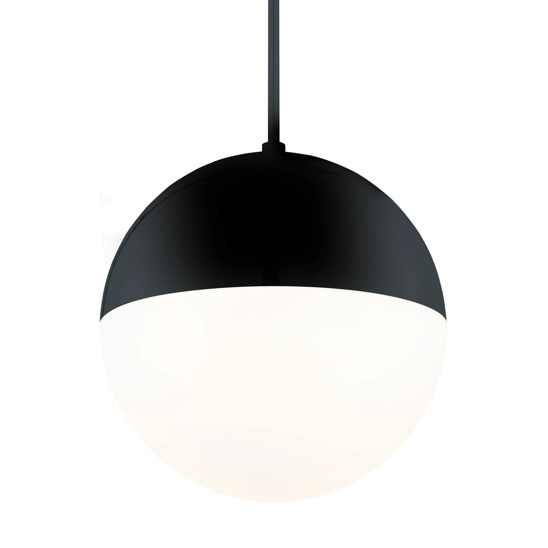 Black finish pendant light, by Modern Forms, for kitchen island or dining