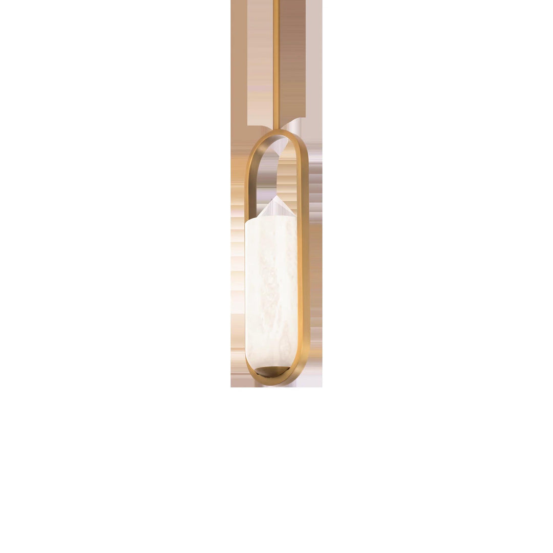 Aged brass finish pendant light, by Modern Forms, for kitchen island or dining